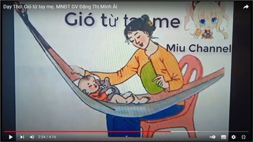 Thơ: Gióp từ tay mẹ - Giáo viên: Đặng Thị Minh Ái